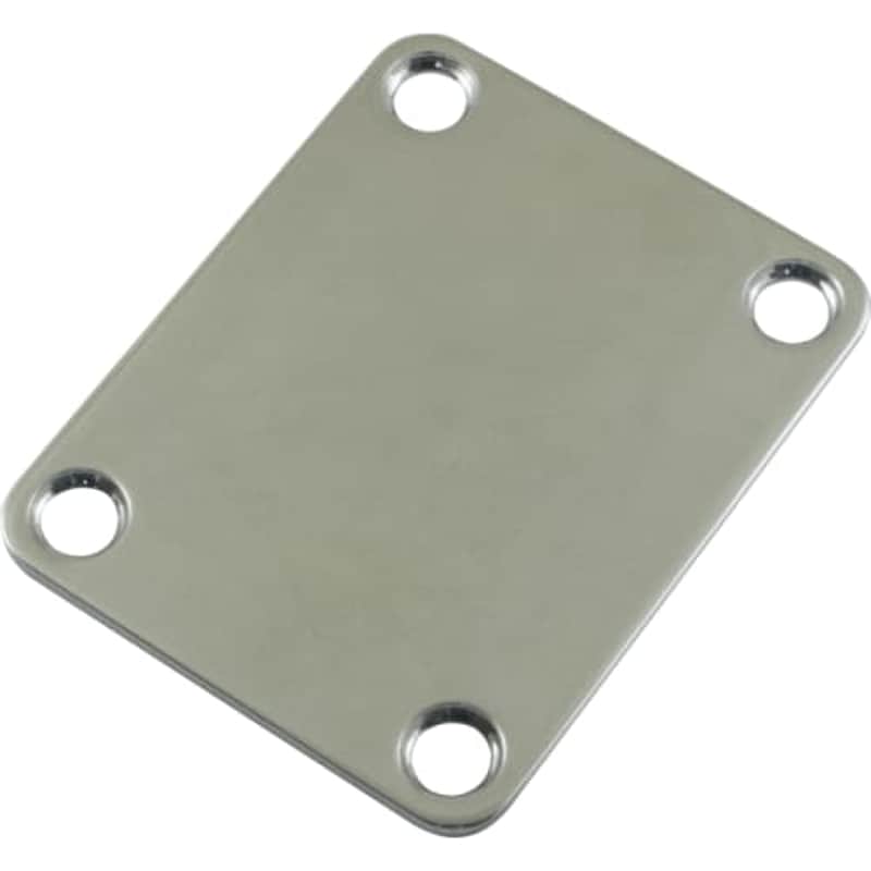 Neck Plate - Strat Style, Standard, Chrome image 1
