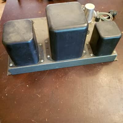 Heathkit W4-AM Tube Mono 5881 Power Amplifier Williamson 1955 - Hammered Grey Steel Paint image 2