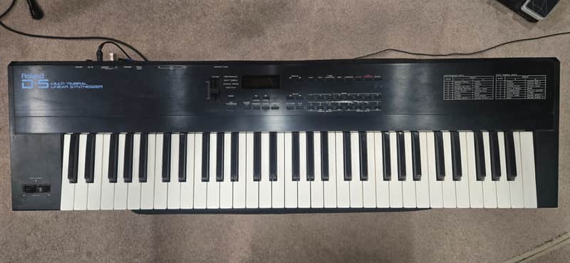 Roland D-5 61-Key Multi-Timbral Linear Synthesizer 1989 VINTAGE image 1