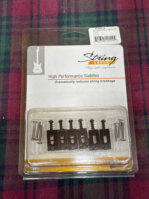 Graph Tech String Saver Classics Strat & Tele Saddles - Black image 1