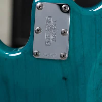 Ernie Ball Music Man StingRay 4 H Fretless Bass Translucent Teal - Used image 16