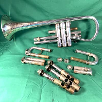 Conn New Invention Circus Bore Cornet-Made 1914-Low Pitch-A=440-Clean-Playable! image 2