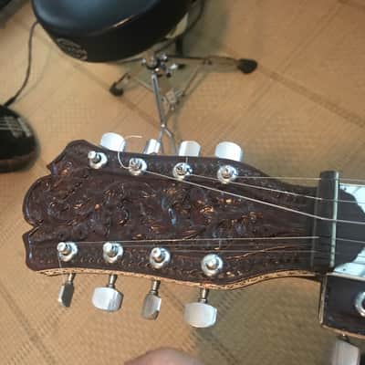 Mohan Veena Deluxe - fully carved version with top gourd image 4
