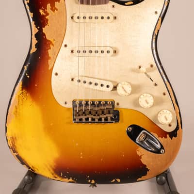 Fender Custom Shop LTD Roasted Bighead Stratocaster 2024 - Super Heavy Relic 3Color Sunburst image 3