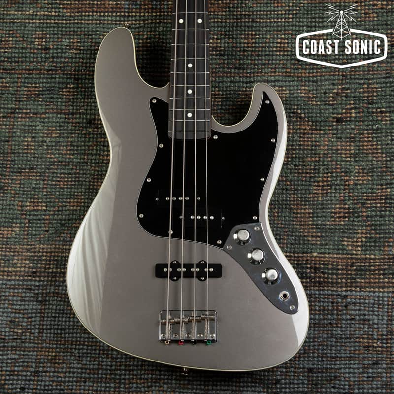 2010 Fender Aerodyne Jazz Bass PJ Made in Japan - Dolphin Grey w/ Matching Headstock image 1