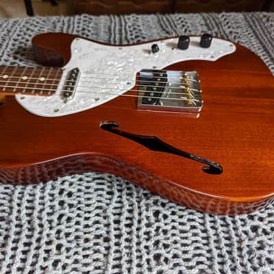 Fender Partscaster Telecaster Thinline Roasted Maple Neck Mahogany Semi-Hollow w/ Fralin Pickups image 12