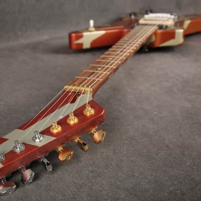 EVH Striped Series Shark Guitar - Burgundy with Silver Striped - 2nd Hand image 13