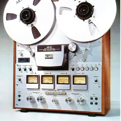 AKAI GX-630D-SS 1978-82 Brilliant Silver Alumn. Wooden cabinet image 1