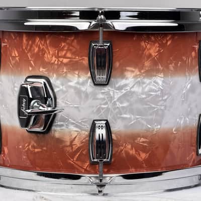 Ludwig 20/12/14/5x14" Classic Maple Downbeat Drum Set w/ Rail - Exclusive Fire Burst Pearl image 19