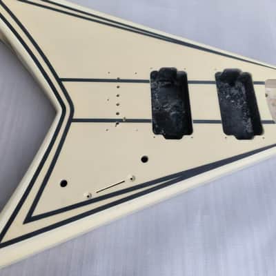 HH Mini Flying V Style Electric Guitar Body image 2