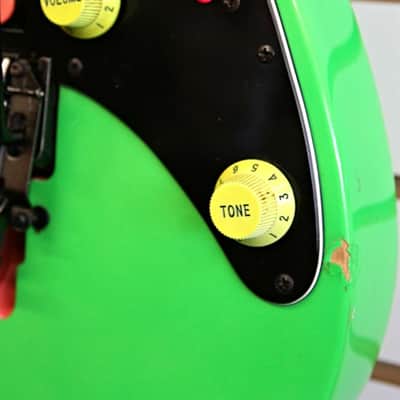 1987 JEM777LNG Steve Vai Electric Guitar Loch Ness Green w/ Case JEM image 9