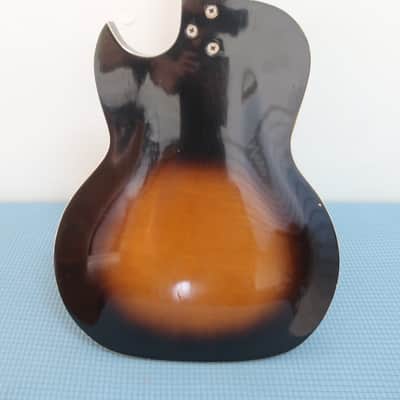 Vintage 1960s Kay Speed Demon 3 PU Sunburst Guitar Very Clean Rare Kluson Tuners Silvertone Harmony image 9