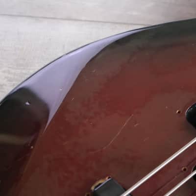 1985 Yamaha Japan BB3000 Neckthrough Fretless Broad Bass (Wine Red) image 6