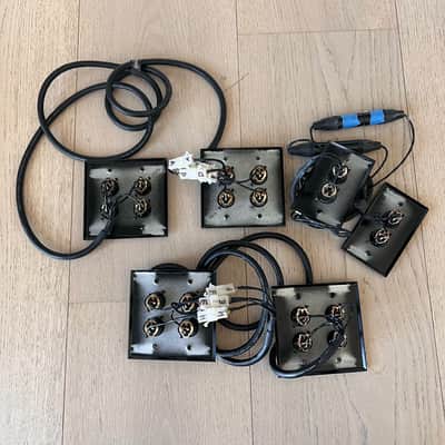 Neutrik D-Series 2024 - Black (XLR Wall Pass Throughs, Mogami Cables) image 3