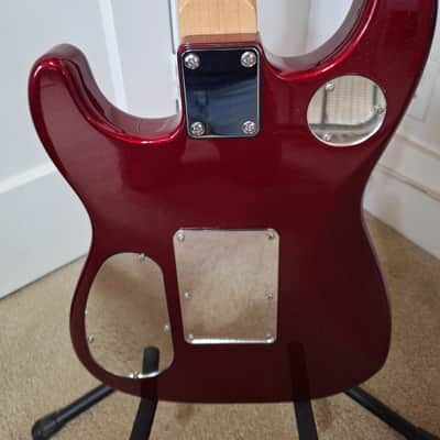 Sawtooth ES Hybrid Stratocaster 2000's - Gloss Metalic Red image 5