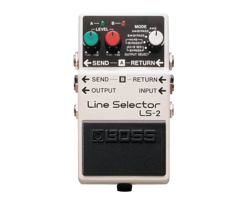Boss LS-2 Line Selector Effects Pedal - White image 1