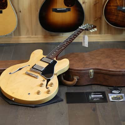 2010 Gibson Custom Shop ES-335 '58 Historic Reissue Semi-Hollow Electric Guitar Natural + COA OHSC image 1