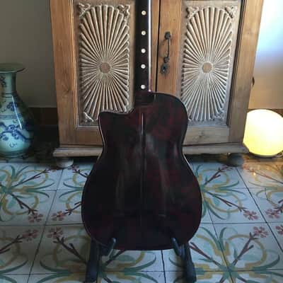 Vintage Maccaferri G40 Plastic Guitar 1950's White/Brown plastic image 3