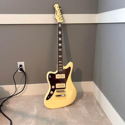 Harley Benton JA-60 CC Vintage Series Offset Left-Handed 2020s - Vintage White image 2