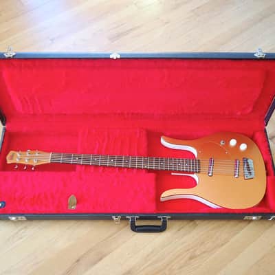 Jerry Jones Neptune Longhorn Baritone Six String Electric Bass 6 Copper w/ ohsc image 14