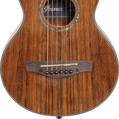 Ibanez EWP14 EWP Series Piccolo Acoustic Guitar, Open Pore Natural w/ Tuner and Stand image 1