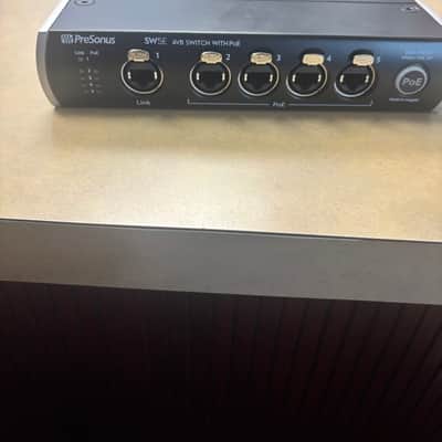 PreSonus SW5E 5-Port AVB Switch with PoE 2017 - Present - Black image 2