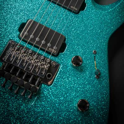 ESP Custom Shop M-II CTM FR-E Large Flakes Turquoise Sparkle (E6670252) image 5