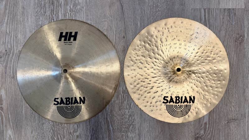 Sabian 14" HH Hand Hammered Dark Hi-Hat Cymbals (Pair) image 1