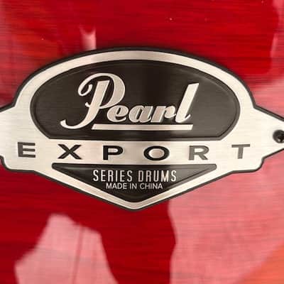 Pearl Export Series 14"x5.5" Snare Drum - Natural Red Cherry image 2