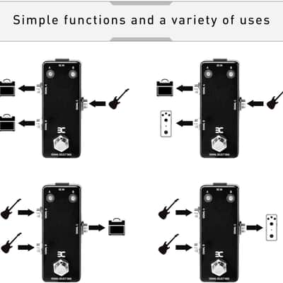 Signal Line Select A/B Box Switch Mini Guitar Effect Pedal Channel True Bypass image 3