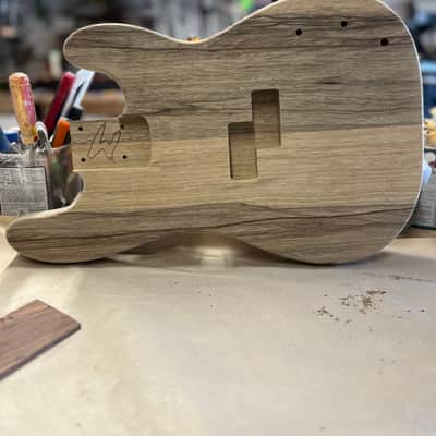 Madlad Instruments Black Limba Rear Route Precision Bass PBass Style Body (custom made with pride in north Texas) - Unfinished image 4