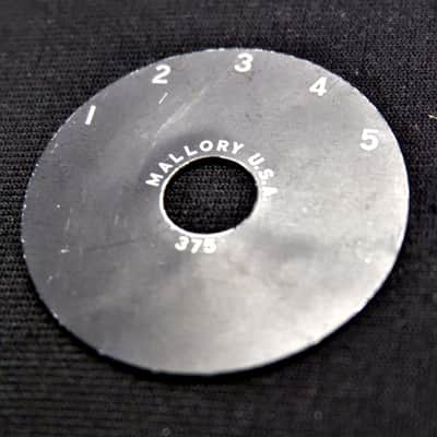 Gibson Mallory Switch Control Plate Model 375 5 Position Vintage Black image 1