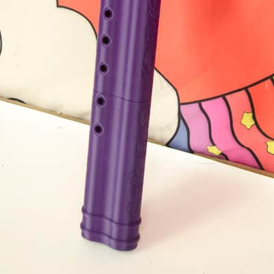 BaFlute F# Medium Low Tone Drone Flute, 432hz Double Chamber Drone Flute, Native American Style Flute, Purple image 6