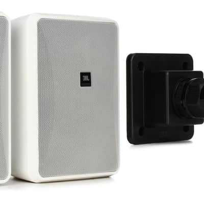 JBL Control 28-1 8 inch Indoor/Outdoor Speakers - White (pair)  Bundle with JBL MTC-PC2 Weather Resistant Panel Cover for Control Series Speakers image 1