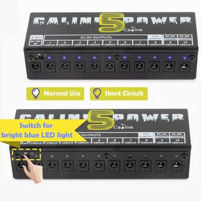 Guitar Caline Pedal Board Power Supply 10 Output 9V 12V 18V Effect Pedals image 6