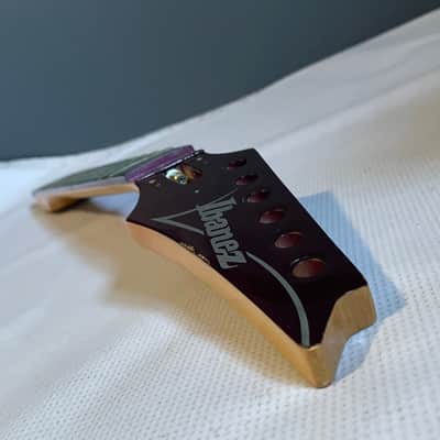 1991 Japan Ibanez RG560 Wizard 24 Fret Guitar Neck Floyd Ready (Repaired) Violet Pearl image 6