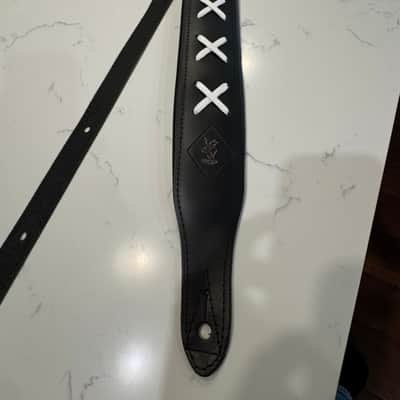 Minotaur Dave X Black Leather Guitar Strap Handmade in Europe New, David Gilmour image 10