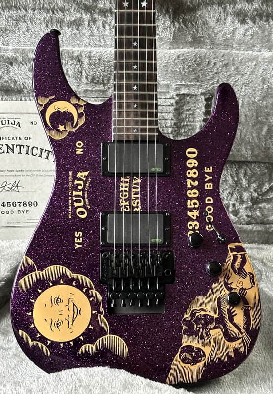 ESP LTD Ouija Purple Sparkle Kirk Hammett Neckthrough Limited