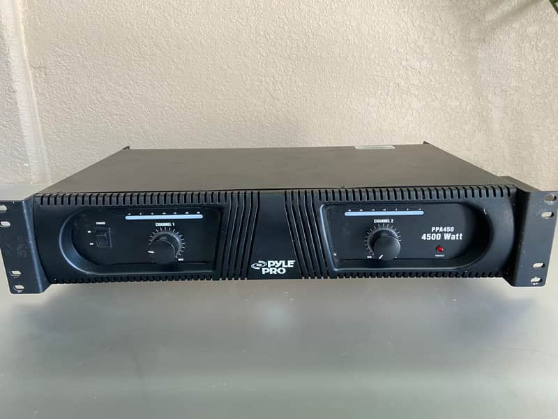 Pyle Pro PPA450 4500 W 2-Channel Professional DJ Power Amplifier image 1