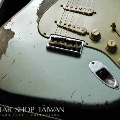 Fender Custom Shop John Cruz 1959 Hardtail Stratocaster Heavy Relic-Sonic Blue image 6