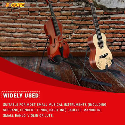 5 Core Ukulele Stand A Frame Metal Body w Soft Padded Arms Support Banjo Ukuleles Mini Guitar Violin image 9