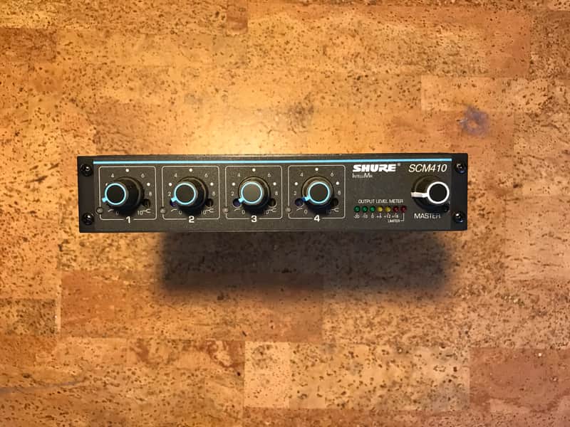 Shure SCM410 4-Channel Rack-Mountable Automatic Mic Mixer image 1