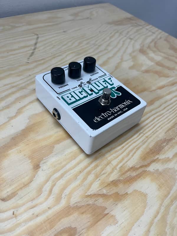 Electro-Harmonix Big Muff Pi with Tone Wicker Distortion / Sustainer 2008 - Present - White / Black / Green image 1