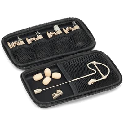 Samson SE60x Unidirectional Earset Microphone Bundle with 5X Samson Windscreens & Polishing Cloth - Four Adaptor Cables Compatible with Most Popular Wireless Systems, Tan image 6