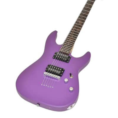 Schecter C-6 Deluxe Guitar Satin Purple B-Stock 1008 image 1