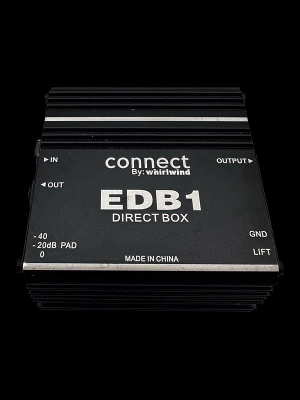 Whirlwind EDB1 Passive Direct Box 2010s - Black X5696 image 1