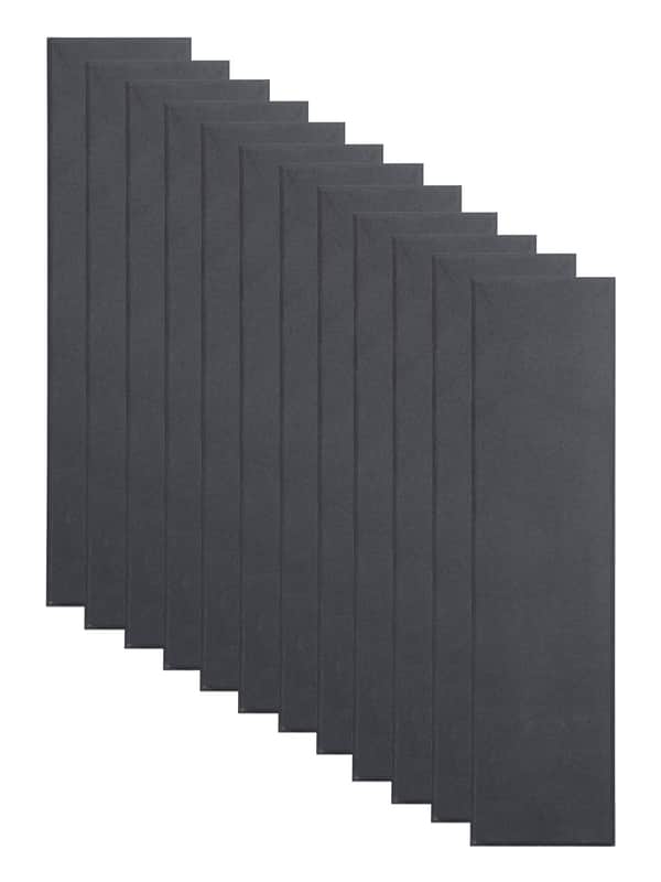 Primacoustic Broadway 2" Control Column Acoustic Wall Panel 12-pack - Black w/ Beveled Edge image 1