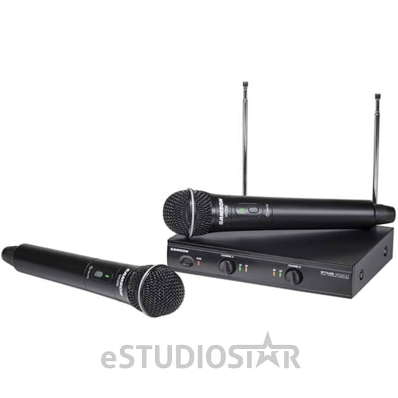 Samson Stage 200 Dual Channel Wireless Handheld Mic System - B Band image 1