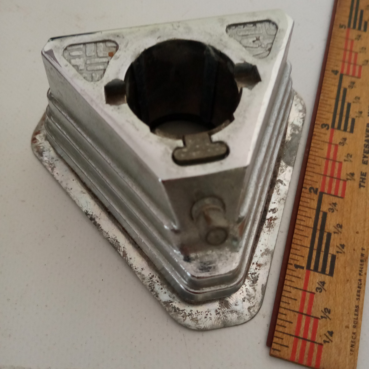 Ludwig Modular Tom Drum Mount Tube Arm Receiver Triangle Bracket Vintage 80s USA — main photograph