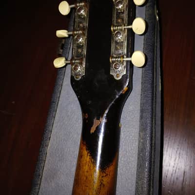 Vintage 1960 Harmony Silvertone STRATOTONE 1421 Guitar with Original Case image 7